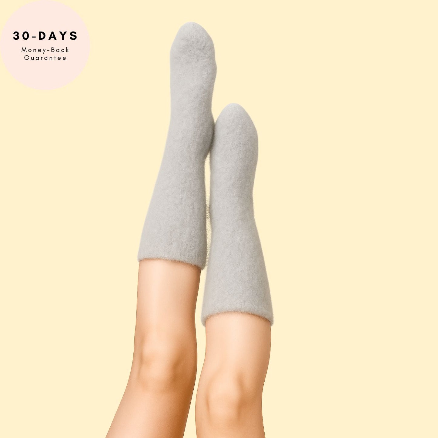 Lounge Luxe – Mid-Calf Fuzzy Socks (Toffee Brown)